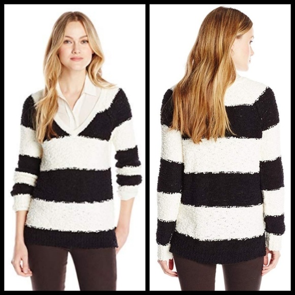 💕SANCTUARY💕 Ultra Soft Striped Teddy Sweater - Picture 6 of 8